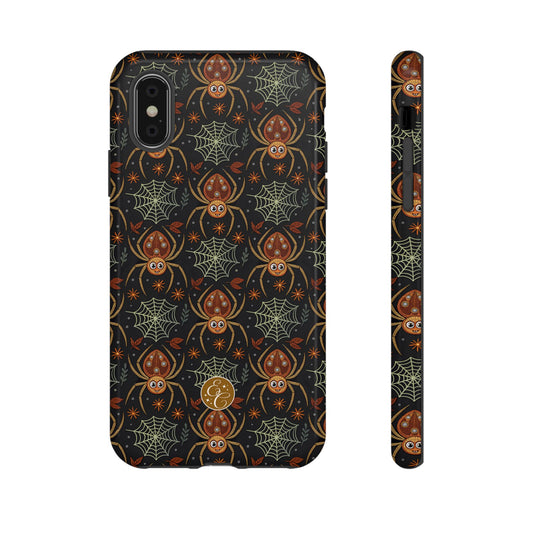 Boho Halloween Spider Pattern Tough Phone Case