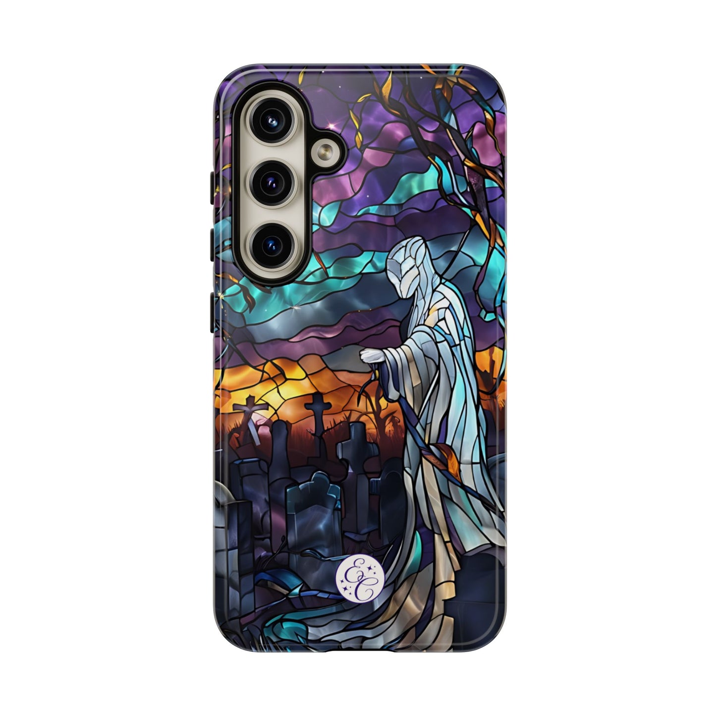 Stained Glass Ghost Tough Phone Case