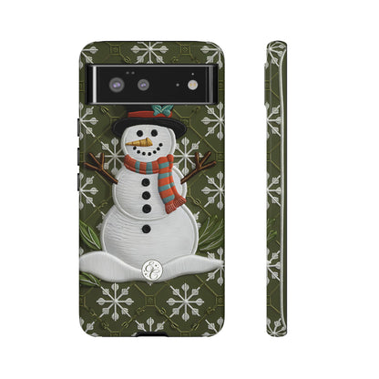 Christmas Snowman Tough Phone Case