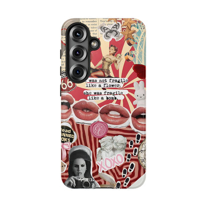 Retro Feminist Collage Tough Phone Case