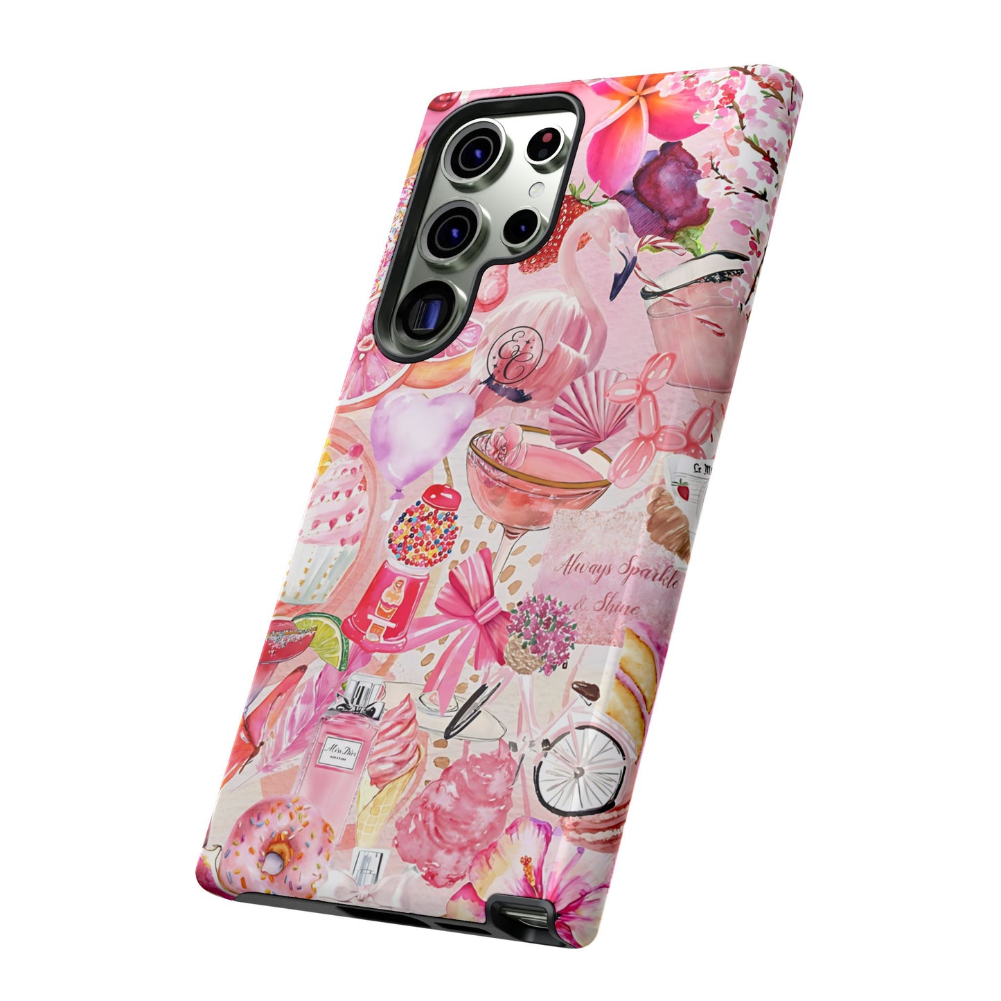 Pink Collage Tough Phone Case