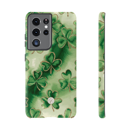 Shamrock Watercolor Pattern Tough Phone Case