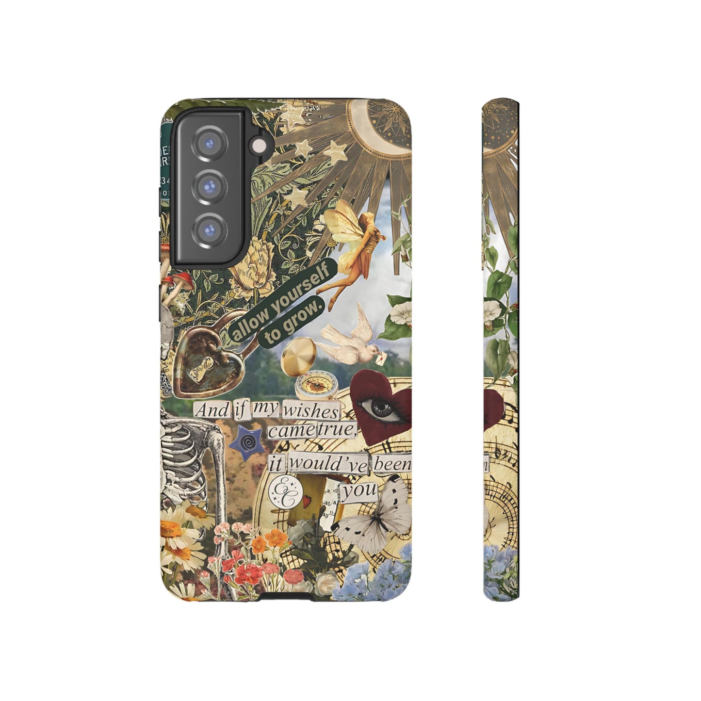 Vintage Cottage Collage Tough Phone Case