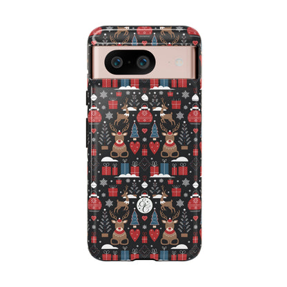 Christmas Holiday Pattern Tough Phone Case