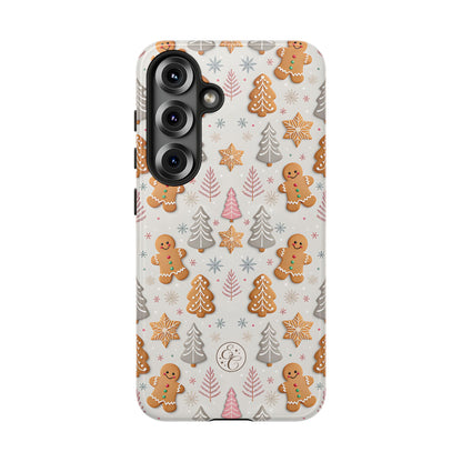 Christmas Gingerbread Man Pattern Tough Phone Case