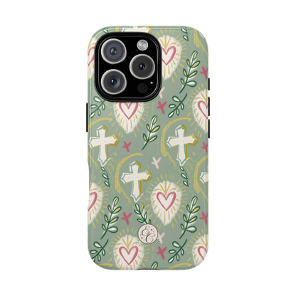 Christian Cross Boho Pattern Tough Phone Case