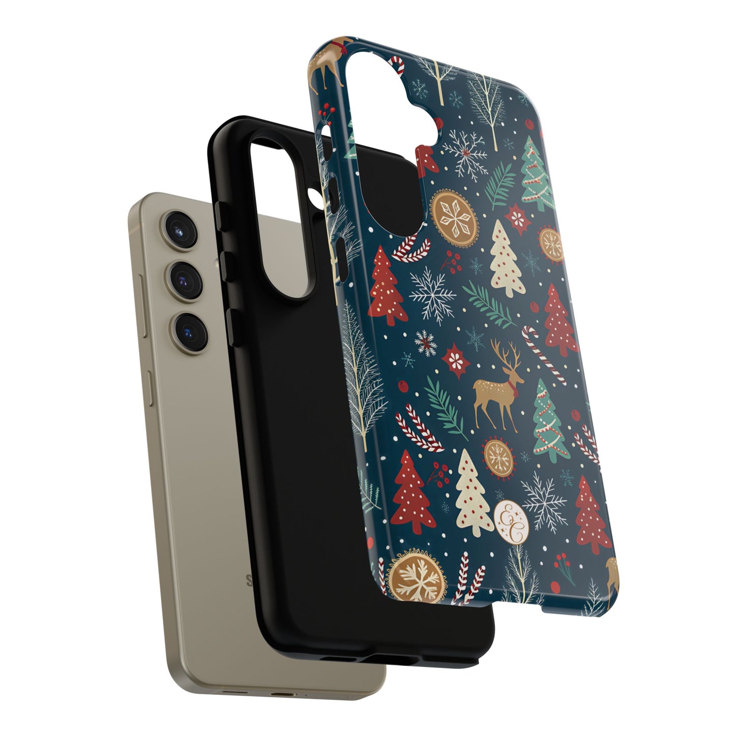 Christmas Holiday Pattern Tough Phone Case