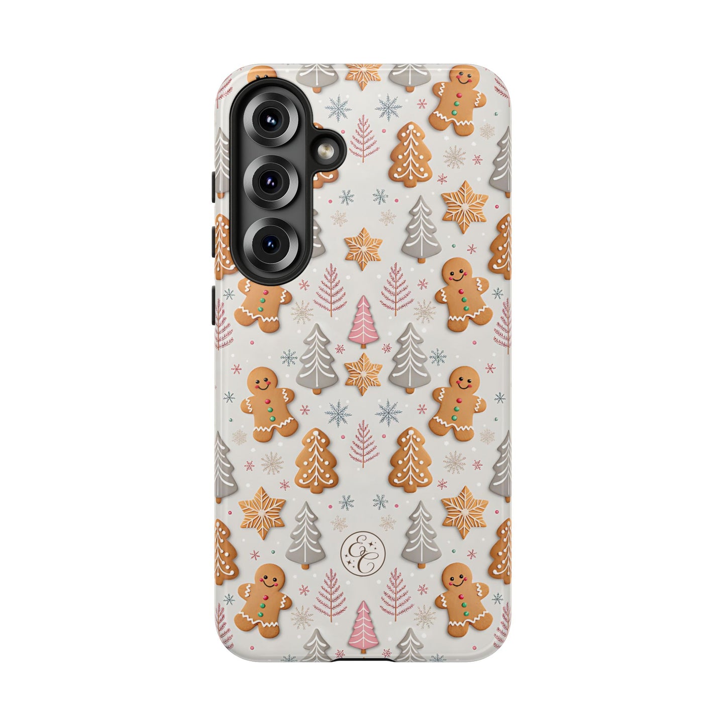 Christmas Gingerbread Man Pattern Tough Phone Case