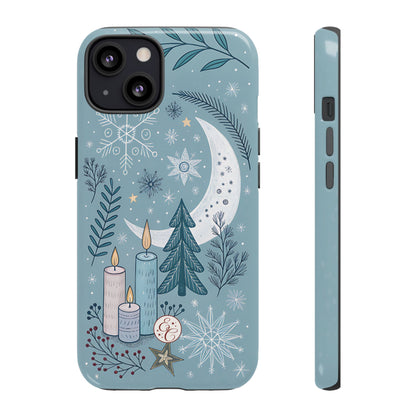 Winter Moon & Candles Tough Phone Case
