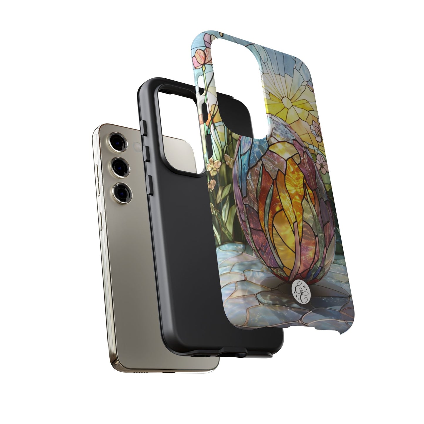Easter Egg Stained Glass Tough Phone Case