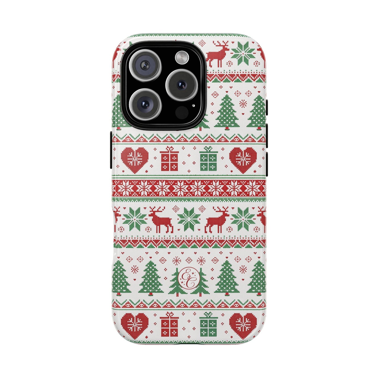 Ugly Christmas Sweater Pattern Tough Phone Case