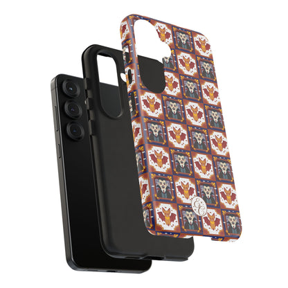Dracula & Bat Pattern Halloween Phone Case