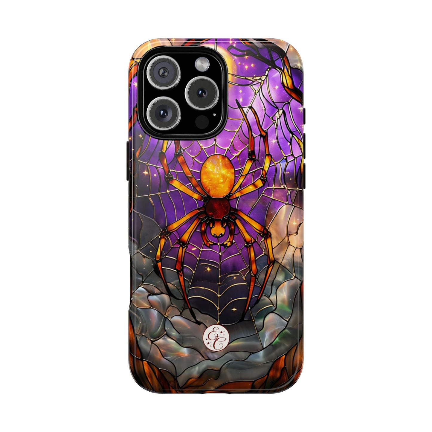 Stained Glass Spider Tough Phone Case