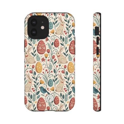 Vintage Easter Pattern Tough Phone Case