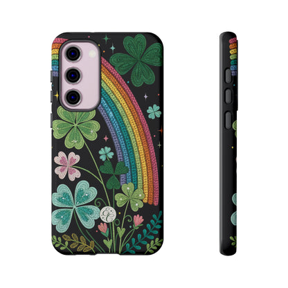 Rainbow & Shamrock Tough Phone Case