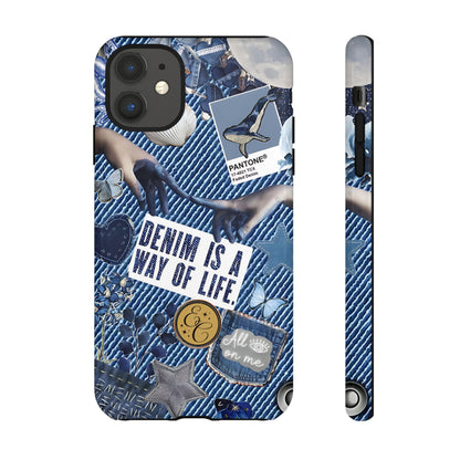 Denim Texture Tough Phone Case