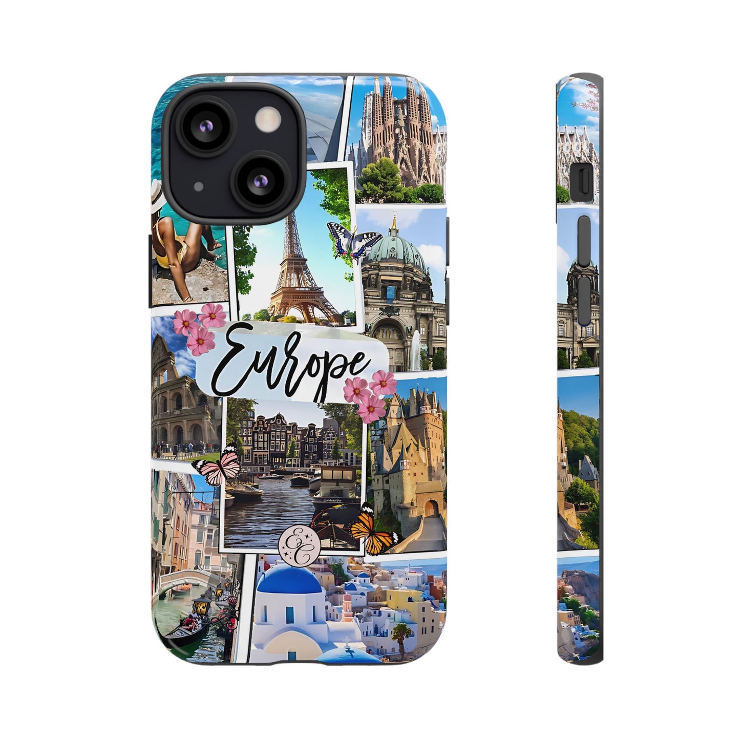 Europe Travel Collage Tough Phone Case