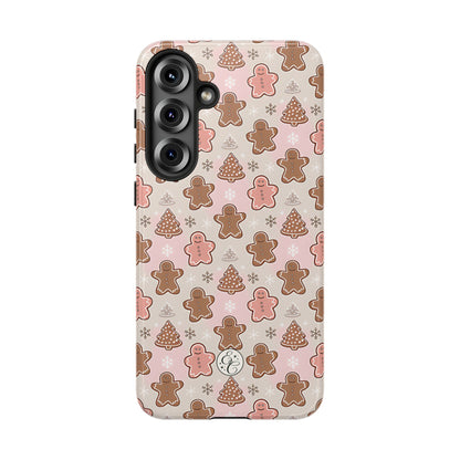 Gingerbread Men & Xmas Tree Pattern Tough Phone Case