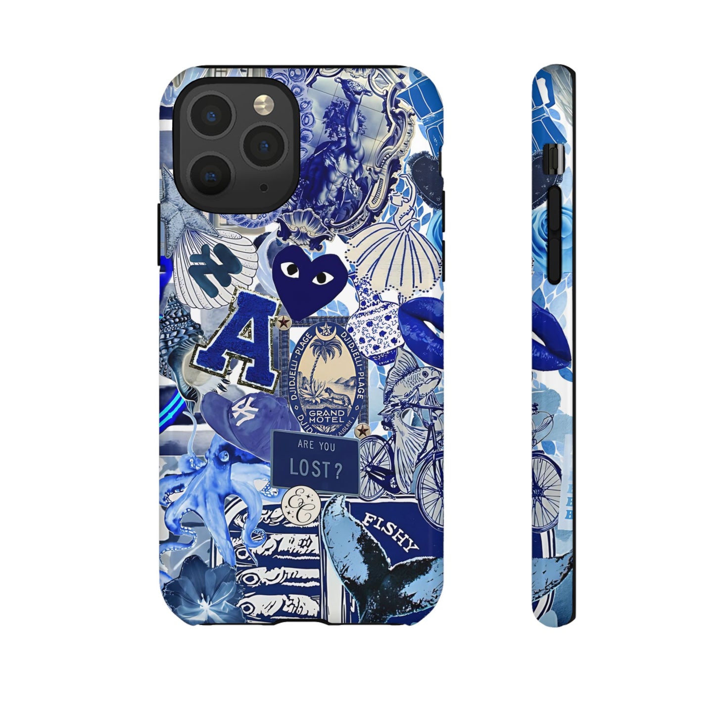 Blue Collage Tough Phone Case