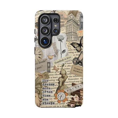 Library Romance Collage Tough Phone Case