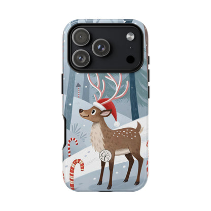 Reindeer in Winter Wonderland Tough Phone Case