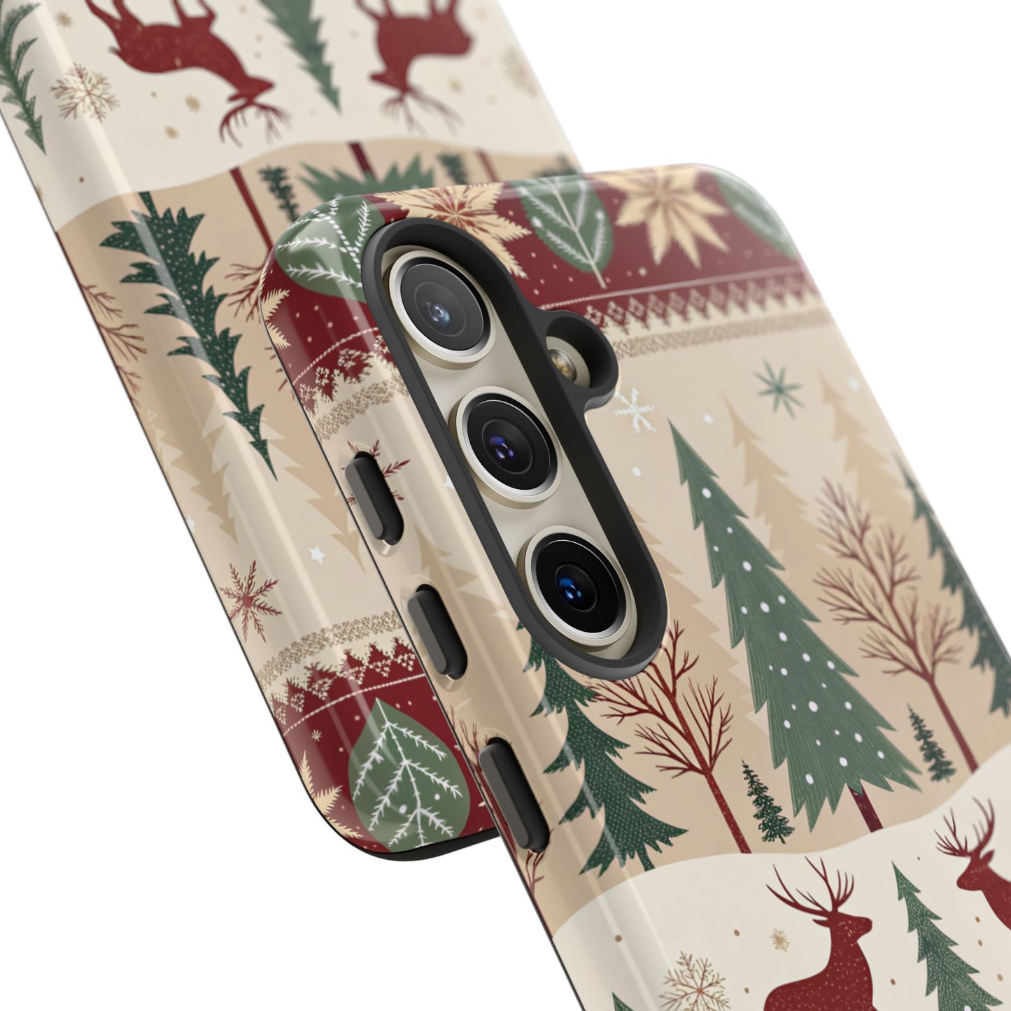 Vintage Christmas Reindeer Tough Phone Case