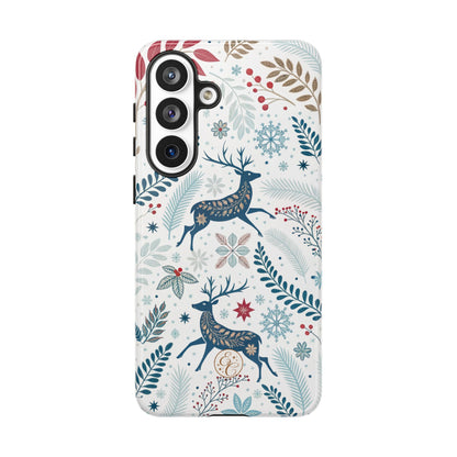 Blue Winter Deer Phone Case