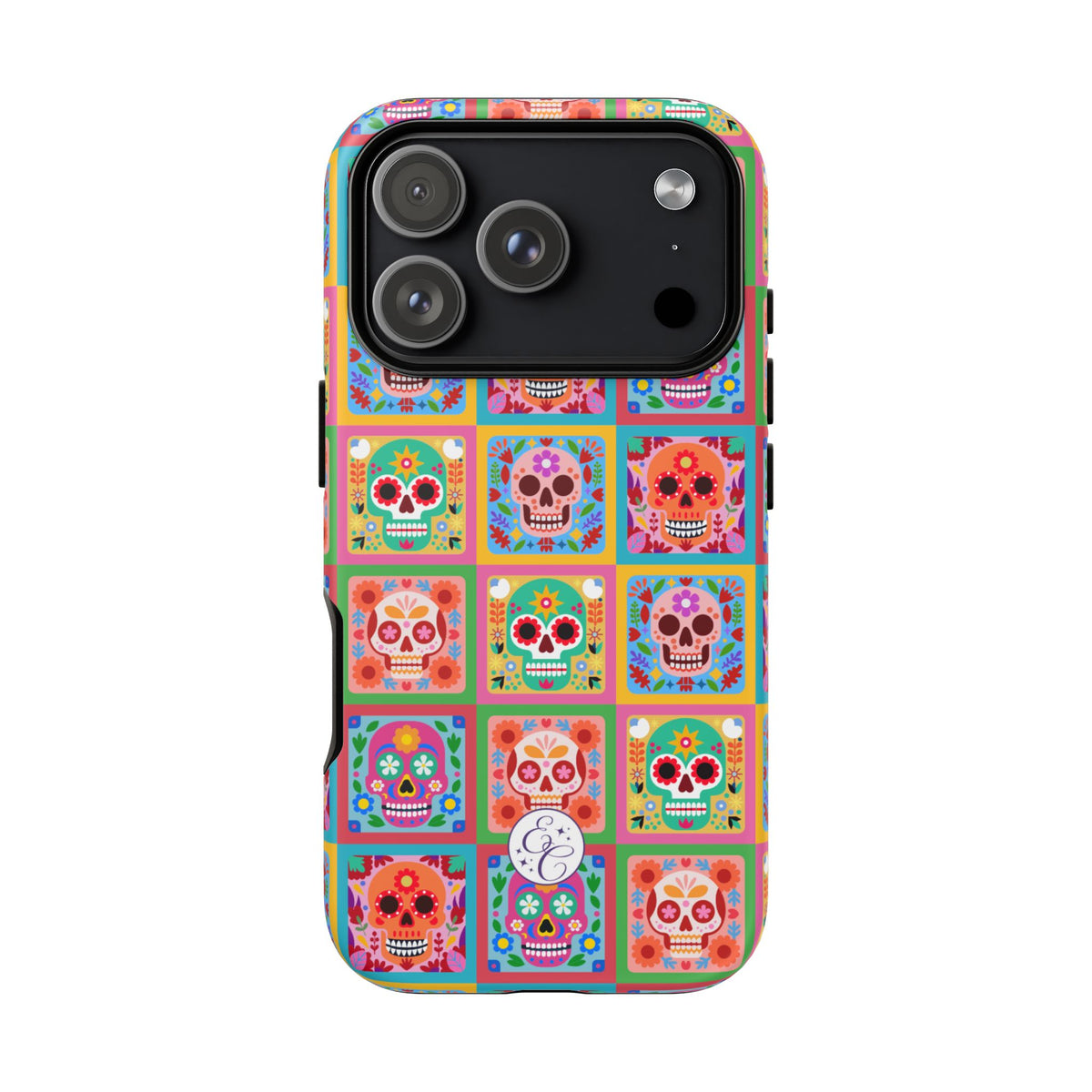 Colorful Sugar Skull Halloween Phone Case