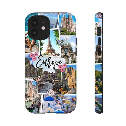 Europe Travel Collage Tough Phone Case