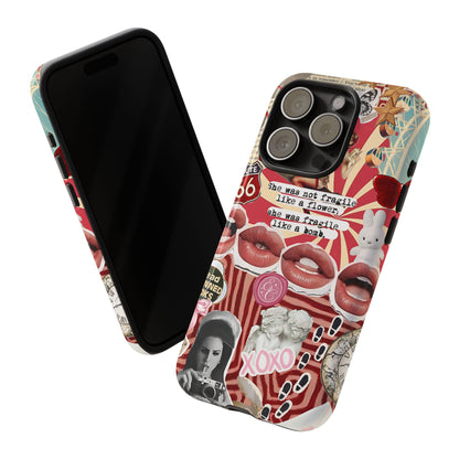 Retro Feminist Collage Tough Phone Case