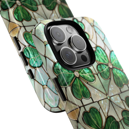 Stained Glass Clover Tough Phone Case