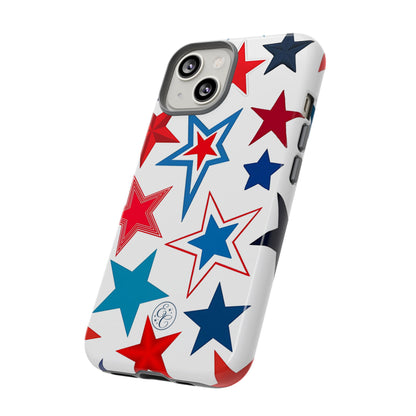 Patriotic Star Pattern Tough Phone Case