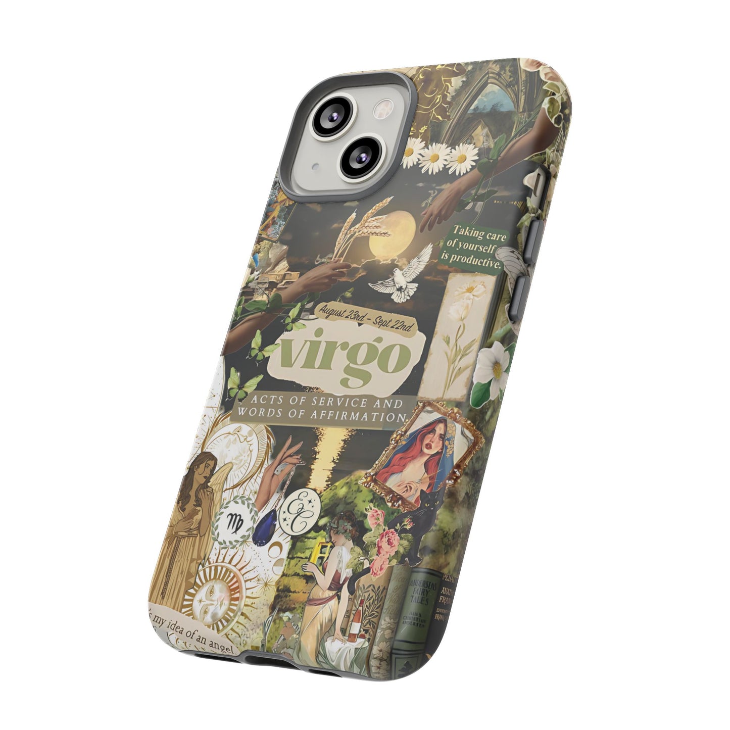 Virgo Vintage Zodiac Collage Tough Phone Case