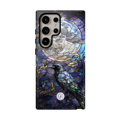 Stained Glass Raven Tough Phone Case