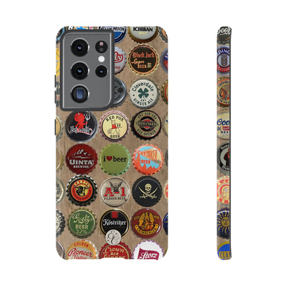 Beer Bottle Caps Tough Phone Case