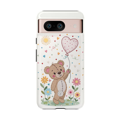 Cute Teddy Bear Tough Phone Case