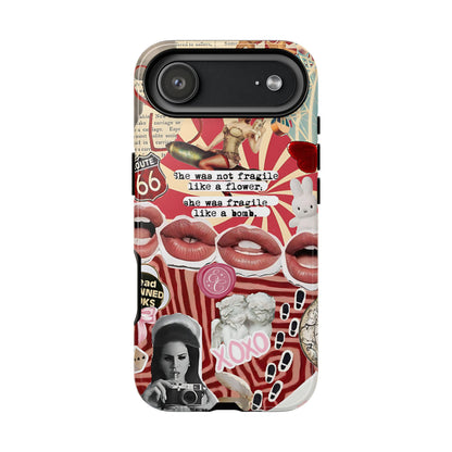 Retro Feminist Collage Tough Phone Case