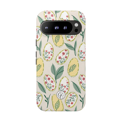Floral Easter Egg Pattern Tough Phone Case