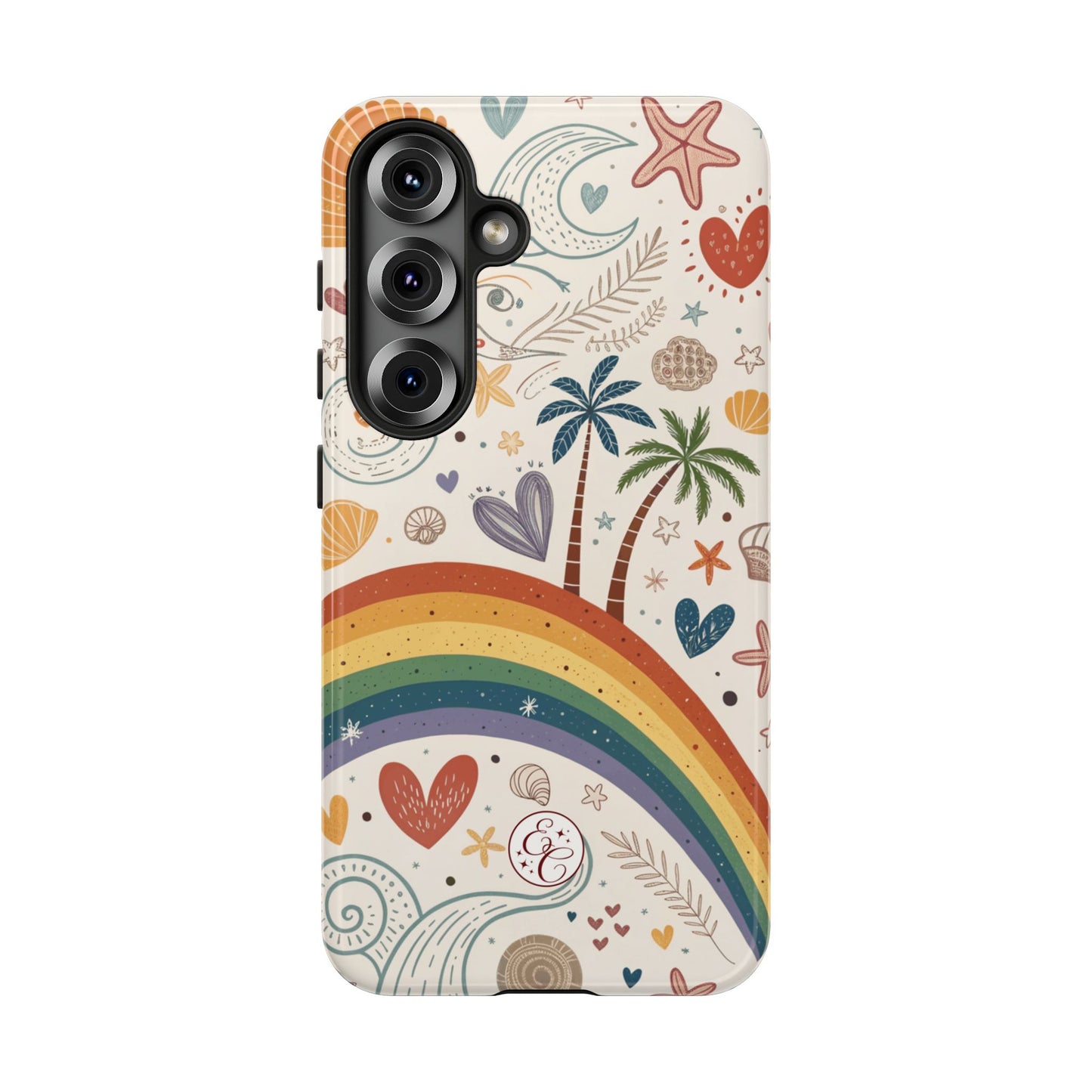 Rainbow Pride Boho Beach Tough Phone Case