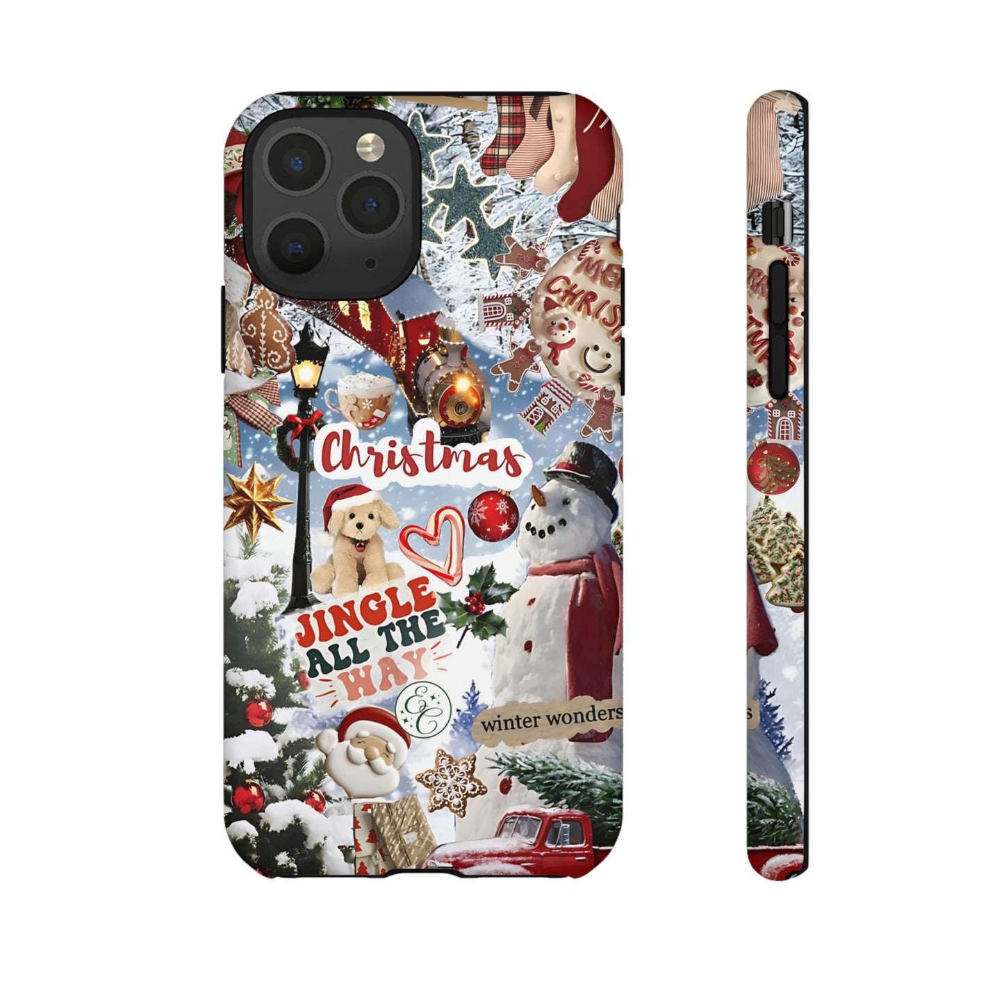 Christmas Holiday Collage Tough Phone Case