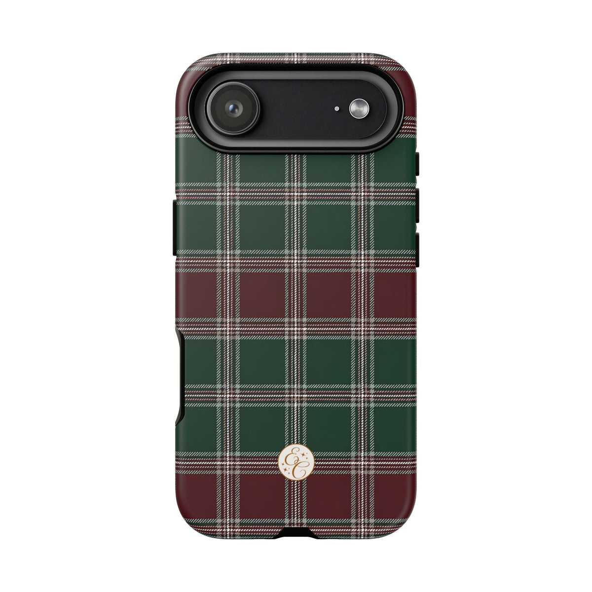 Green & Burgundy Plaid Christmas Phone Case